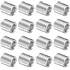 sourcing map 16 distanziatori in alluminio, 5 mm ID x 8 mm OD x 9 mm di lunghezza, boccola distanziatore rotondo in metallo non filettato, boccola di distanziamento non filettata per bulloni a vite M5