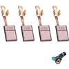 Zescyha 4 Pezzi Spazzole di Carbone Compatibili con CB-440 CB-448 CB-436 Ricambio per Utensili Elettrici Carboncini BDF440 BFR440 BFR550 BFR750, Alta Conduttività Spazzole 18V 14.4V (13x10x3mm)