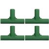 QUARKZMAN 4pz 16mm/0,6 Strumento Giunzione Raccordi per Tubi Connettore Telaio Serra, 3 Vie Connettori Telaio per Traliccio Protezione Solare Paletti Piante Giardinaggio (Verde)