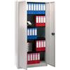 BISLEY Armadio con Ante a Battente, Universale, 4 Ripiani, 5 OH, Acciaio, 645 Grigio Chiaro, 40 x 91.4 x 195 cm