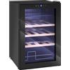 HOMCOM Cantinetta Frigo per Vino da 53L con Ripiani Regolabili per 12 Bottiglie e 25 Lattine, 43x45x64 cm, Nero | Aosom Italy