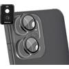 AnnhanT Pellicola Fotocamera per Oppo Reno 14, 1 Pezzi Protettiva Vetro Temperato, Durezza 9H HD Chiaro Antigraffio, Trasparente Anello Metallico Infrangibile - Nero
