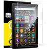 NEW'C 2 Pezzi, Pellicola Prottetiva per Amazon Fire HD 8, HD 8 Plus (2022/2020 12a/10a generazione), Vetro Temperato, Senza Bolle, Durezza 9H, 0,33mm Ultra Trasparente, Ultra Resistente