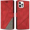 SONWO Cover per iPhone 11 PRO, Flip Caso in PU Pelle Case Cover Custodia con Slot per Schede e Supporto Stand per iPhone 11 PRO, Rosso