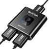 GANA Switch HDMI 4k a 60hz, GANA Alluminio Bidirezionale HDMI Switcher 2 in 1 Out, Hub HDMI manuale Supporta HD Compatibile con Xbox PS5/4/3 Lettore Blu-Ray Fire Stick Roku-Nero