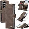 Ottcooed Cover per Samsung Galaxy Z Fold 7 Custodia, Cover Pellicola a Libro Portafoglio in Pelle Porta Carte Protettiva Slot per Scheda Flip Case Wallet Case con Samsung Galaxy Z Fold 7, Caffè