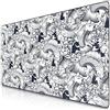 TITANWOLF Tappetino per Mouse XXL 1200 x 600 - Office Mousepad - Controllo preciso del Mouse migliora la velocità e la precisione - Tenuta Stabile - Lavabile - Sottomano per Ufficio e casa