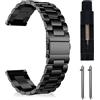 MaEiol 18mm Cinturino in Metallo per Huawei Watch GT 6/5/4 41mm / Huawei Watch 5/GT 5 Pro 42mm / Garmin Venu 4 /Venu 3S 41mm /Forerunner 265S, Cinturino Acciaio Inossidabile per Donna Uomo - Nero