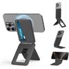 Bettdow Treppiede magnetico per iPhone serie 16/15/14/13/12, treppiede portatile con porta carte per auto-vlogging, surf, fotografia macro, videochiamate, nero