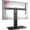 AOKCOS Supporto TV da Tavolo Girevole per 32-75 Pollici, Piedistallo TV Universale con Base, Porta TV Altezza Regolabile Max VESA 600x400mm 50KG