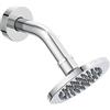 Ideal Standard B9436AA IDEALRAIN Soffione di diametro 100 mm con braccio ad angolo, finitura cromata