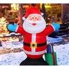 NLIGHTING Gonfiabile Babbo Natale Luminoso 2.10x1 Metro, da Esterno per Decorare con allegria Il Tuo Natale