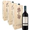 Lo Zoccolaio - Vino Rosso - Langhe Nebbiolo DOC Nubié in Cassa Legno - Confezione Regalo - 1 x 750 ml (Confezione da 3)