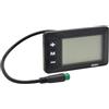 Hoite Pannello LCD 24V 36V 48V Display LCD GD01 a 5 pin per bicicletta, display retroilluminato regolabile, luminosità, velocità e chilometraggio per controller JN, motore Ebike
