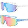 PANYI 2PCS Occhiali da Sole per Sport All'aria Occhiali Ciclismo Aperta Occhiali da Ciclismo Polarizzati Unisex Adatto per Attività come Ciclismo Corsa Ciclismo su Strada e Pesca