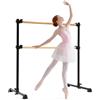 LIROPAU Doppia barra per balletto, autoportante, con piedini antiscivolo | Altezza regolabile da 15 a 122 cm, per ragazze, bambini e adulti