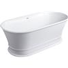 OMNIRES CLASSICA vasca da bagno freestanding, ovale, CLASSICA170WWZPBM, CLASSICA bianco opaco [Vasche da Bagno > Vasche da Bagno Freestanding]