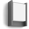 Philips Arbour LED Lampada da Parete, per Esterni, UltraEfficient, Luce Bianca Calda, Illuminazione LED a risparmio energetico, Antracite, confezione da 2