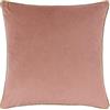 furn. Fodera per cuscino Meridian - Fodera decorativa di lusso in velluto con bordino a contrasto (Rosa/Oro - 45x45cm)
