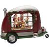 Konstsmide Lanterna LED Snowing Caravan, Babbo Natale Toy Shop, batteria con timer: 26 cm, 4386-550