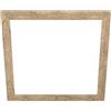 Eglo cornice decorativa in legno, accessorio per pannello Led Salobrena 60 x 60 cm, cornice quadrata in legno marrone chiaro fiammato