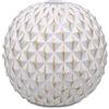 RITUALI Domestici - FACCIOLUCE PORTACANDELA Borchie Bianco, 12x12x12 h cm, Collezione in Resina cementizia