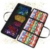 Relaxdays Borsa Regalo con Zip, Manici, 3 Tasche, 34x82x13 cm, Nera