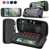 LUCKIGUCK Carrying Case for Nintendo Switch 2,Protective Case for Switch 2 2025& 2 Tempered Glass Screen 7.9 Inch Protector Hard Shell Portable Travel Slim Bag