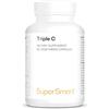 Supersmart Triple C - Aiuta a ridurre l'affaticamento fisico e mentale - Tre forme sinergiche di vitamina C - Acido ascorbico - Ascorbato di calcio e palmitato ascorbico - Vegano - Supersmart