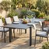 MIlani Home DEXTER - tavolo da giardino allungabile in alluminio da 200 x 100 cm