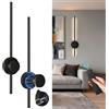 BRIMAX Applique a Parete LED 70CM Nero Senza Fili, 3000K-6500K
