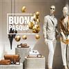 kina Vetrofania Festa di Pasqua su PVC Trasparente Adesivo Decorazione Vetro Vetrine Negozi Finestre UVPQ0021 - Misure 50x40 cm - Made in Italy