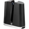 ZWILLING V-Edge affilacoltelli professionale con pietre abrasive in ceramica, adatto a coltelli europei e giapponesi, nero