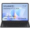 HUAWEI MatePad 11.5 S 2026 Tablet con Display PaperMatte ultra-luminoso 2.8K 144Hz, 12+256GB, Batteria da 8800 mAh, SuperCharge, con M-Pencil Pro e Tastiera Removibile Versione IT, Garanzia di 30 mesi