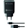 Cellularline | Caricabatterie da Rete | Caricabatterie da rete adattivo 18W con cavo USB-C