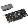 KALEA-INFORMATIQUE Scheda controller PCIe 3.1 x16 per 2 SSD M.2 NVMe M Key (M2 NGFF). RAID HARWARE 0 1 con chipset MARVELL 88NR2241
