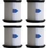 Carkio Confezione da 4 filtri HEPA Vacuum per aspirapolvere INSE N5S Cordles Vacuum Cleaner, Mesh Vacuum Filter Vacuum Accessories