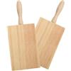 Zuzer Rigagnocchi in Legno Mini con Manico 13,5x8,5 cm, 2 Pezzi Riga Gnocchi per Garganelli, Attrezzo Compatto per Fare Gnocchi e Pasta Fatta in Casa