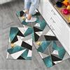 LY4U 2 Pezzi Tappetino da Cucina Antiscivolo Set di Tappeti da Cucina, Tappetini e Tappeti Moderni Lavabili per Corridoio, Sala da Pranzo e Ingresso, 50x80cm + 50x150cm
