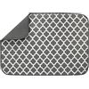 BW&HM Tappetino scolapiatti in microfibra per cucina, super assorbente, tappetino scolapiatti per lavello da appoggio, 40 x 46 cm, confezione da 2 (graticcio nero, 45 x 60 cm)