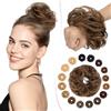 SEGO Pro Chignon Finto per Capelli Veri Umani #2/6 Marrone Scuro/Marrone Chiaro Elastici Chignon Finti Ondulato Capelli Naturale Coda di Cavallo Spessi Updo per Donne Ragazze (23g)
