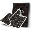 Brrnoo Album di Stencil per Tatuaggi, Modelli per Kit per Tatuaggi Aerografo Glitter per Ragazze e Ragazzi, Modelli per Stencil per Body Art, Modelli per Tatuaggi Temporanei per Aerografo