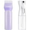 Frdelma Applicatore Olio Capelli Kit, 160ML Distributore Olio Capelli con Scala, 200ML Bottigliette Spray Capelli, Applicatori a Pettine per Capelli, Applicatore per Capelli per Parrucchieri, Tintura e Cura