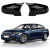 JinsenTGG Cappuccio Dello Specchietto Retrovisore Sostituzione per BMW 5 Series F10/F11/6 Series F06/F12/F13/7 Series F01/F02, Cappucci per Specchietti Copri Retrovisore Automatico Scintillante, Nero