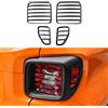 Hoolcar Coperture per fanali posteriori in ABS per Jeep Renegade 2016-2021, nero