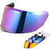 MXJ Gear Visiera Casco Moto perFF808/Stream II Visiera per Casco,Sostituzione della Visiera della Lente del Casco del Parabrezza del Motociclo per Il Casco Viso Aperto (Arcobaleno)