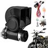 SUNOYA ClacsonS Moto Forte Potente,12V Treno Lumaca Moto ClacsonS Con Cablaggio,Clacson Per Motocicletta,Clacson Di Lumaca Universale Per Auto,Camion,Camper, Motocicletta