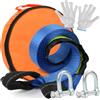 OTYMIOW Fune di Traino Universale 8T per Auto 4,8m×5cm Kit Funi Traino Recupero Fuoristrada Universale Cavo Cinghia di Traino Emergenza Corda da Traino di Rimorchio per Auto Car Tow Rope Abschleppseil