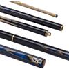 POWERGLIDE ExiOS, Stecca da Biliardo o Biliardo in Frassino, snodato a 3/4, Manico in Frassino, Testa impiombata a Mano, 540 g, Misura 145 cm, Punta 9,5 mm, Blu