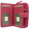 VISCONTI Portafoglio in Pelle con Chiusura a Linguetta Visconti Collezione Heritage MADAME Blocco RFID HT33 Fucsia